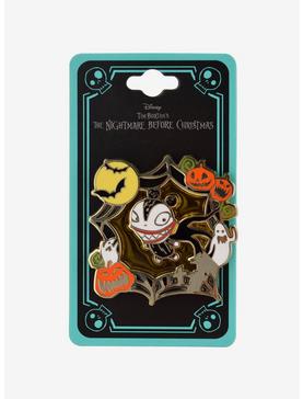 Disney The Nightmare Before Christmas Scary Teddy Frame Enamel Pin - BoxLunch Exclusive, , hi-res