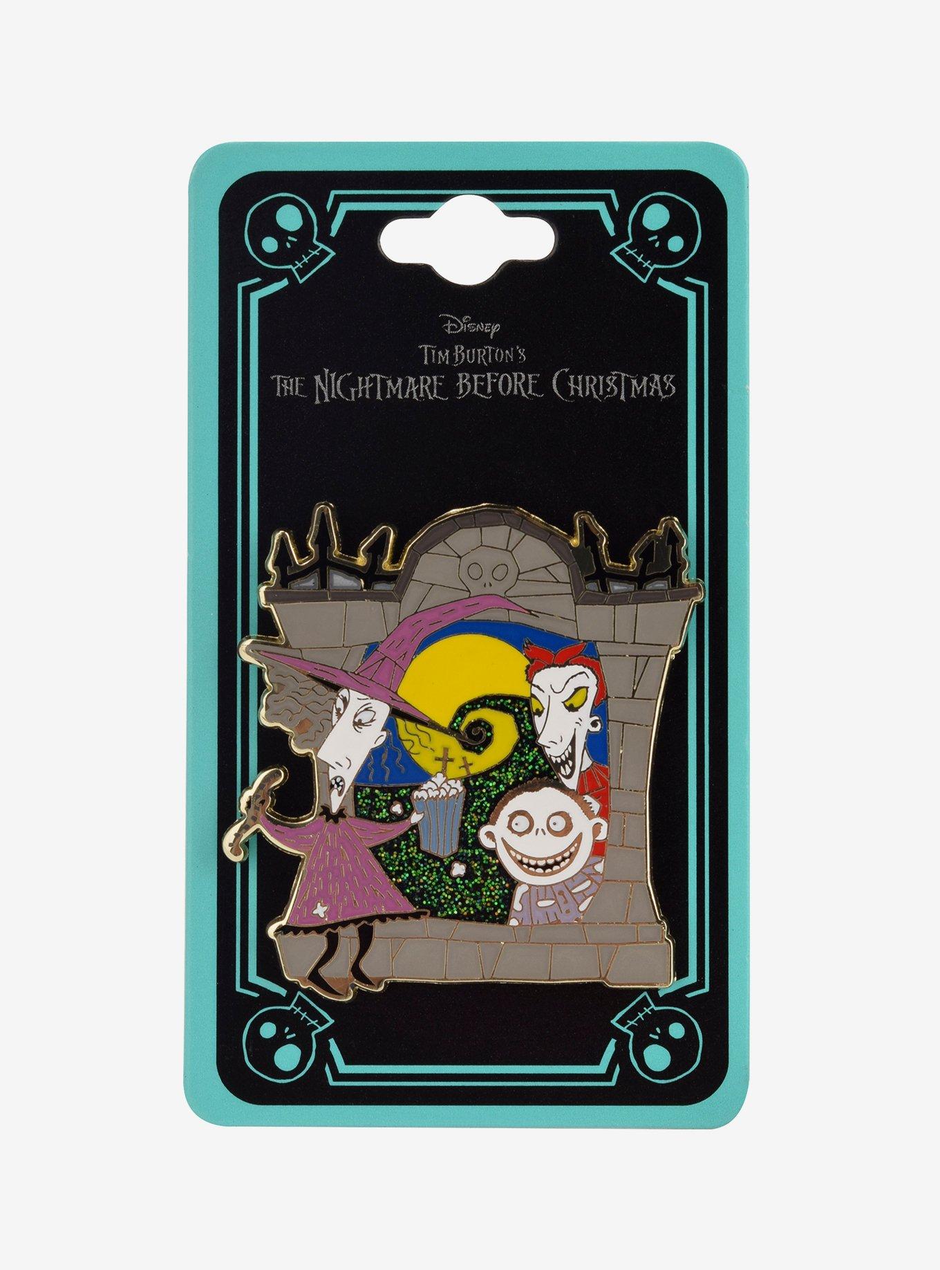 Disney The Nightmare Before Christmas Lock Shock & Barrel Frame Enamel Pin - BoxLunch Exclusive , , alternate
