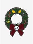 Loungefly Disney The Nightmare Before Christmas Wreath Enamel Pin - BoxLunch Exclusive, , alternate
