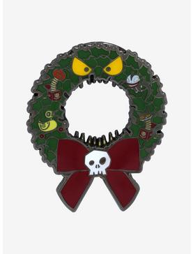 Loungefly Disney The Nightmare Before Christmas Wreath Enamel Pin - BoxLunch Exclusive, , hi-res
