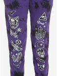 Purple Witch Tie-Dye Girls Sweatpants, PURPLE, alternate