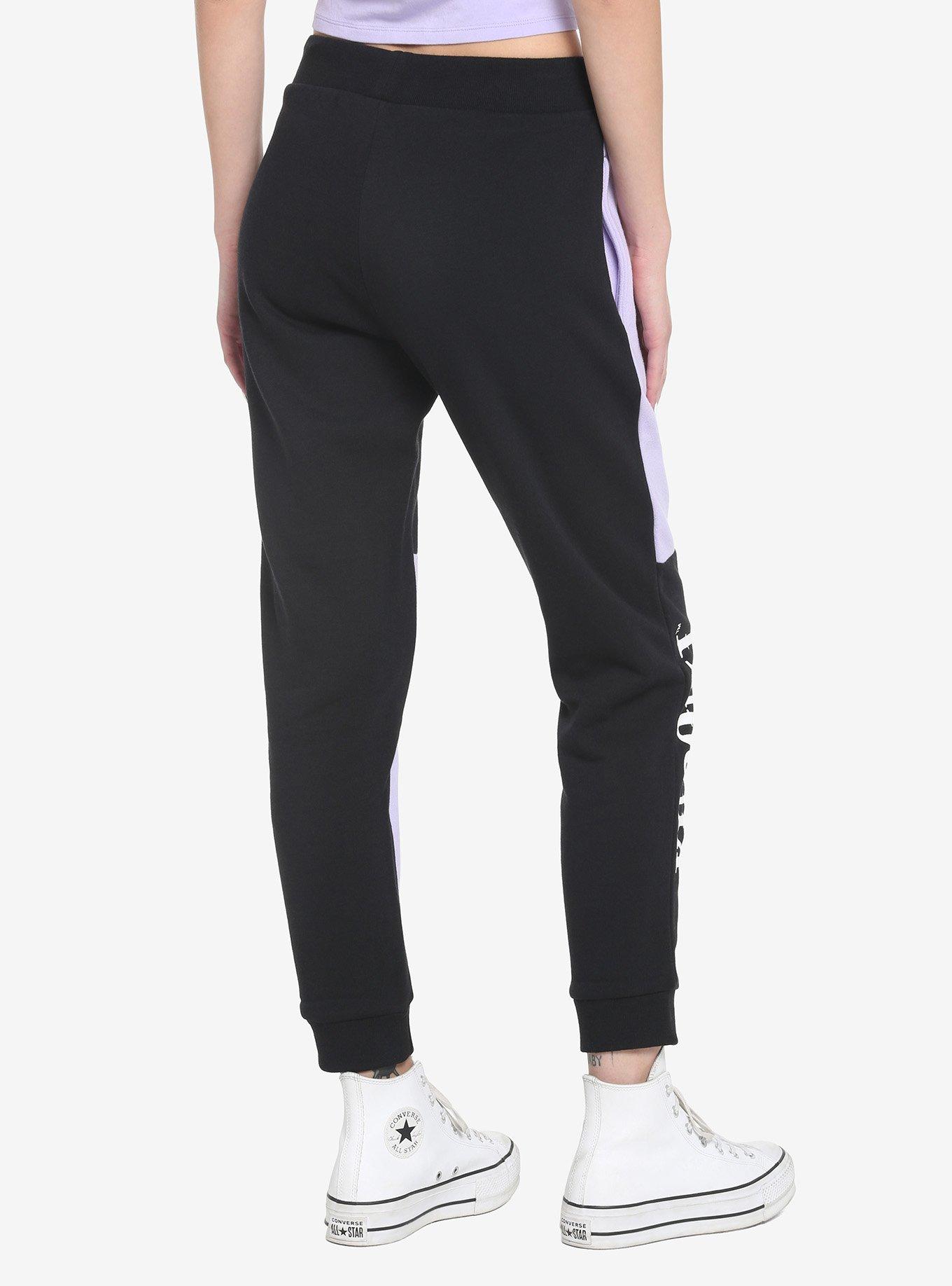 Kuromi Fortune Teller Color-Block Girls Sweatpants, MULTI, alternate