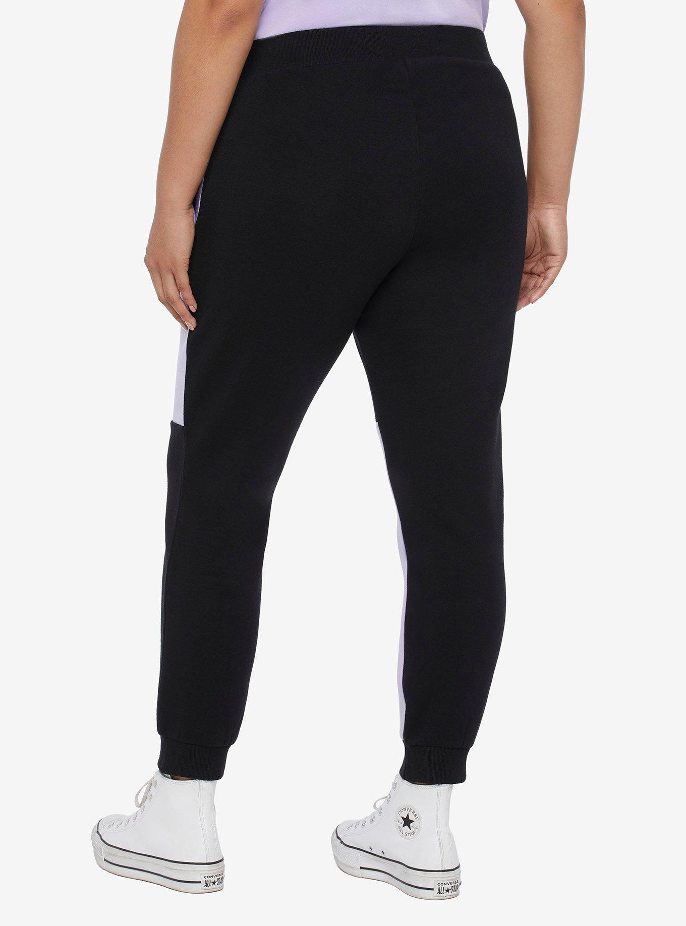 Kuromi Fortune Teller Color-Block Girls Sweatpants Plus Size, MULTI, alternate