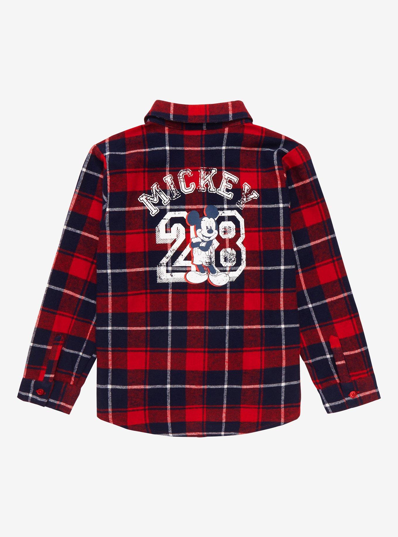 Disney Mickey Mouse Toddler Flannel, PLAID - RED, alternate