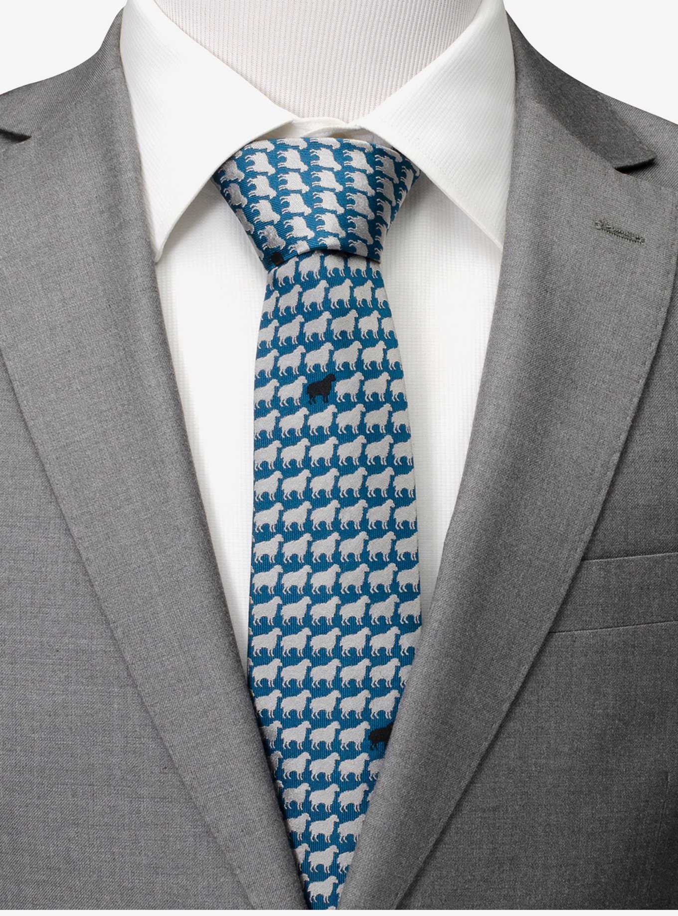 Black Sheep Blue Silk Men's Tie, , hi-res