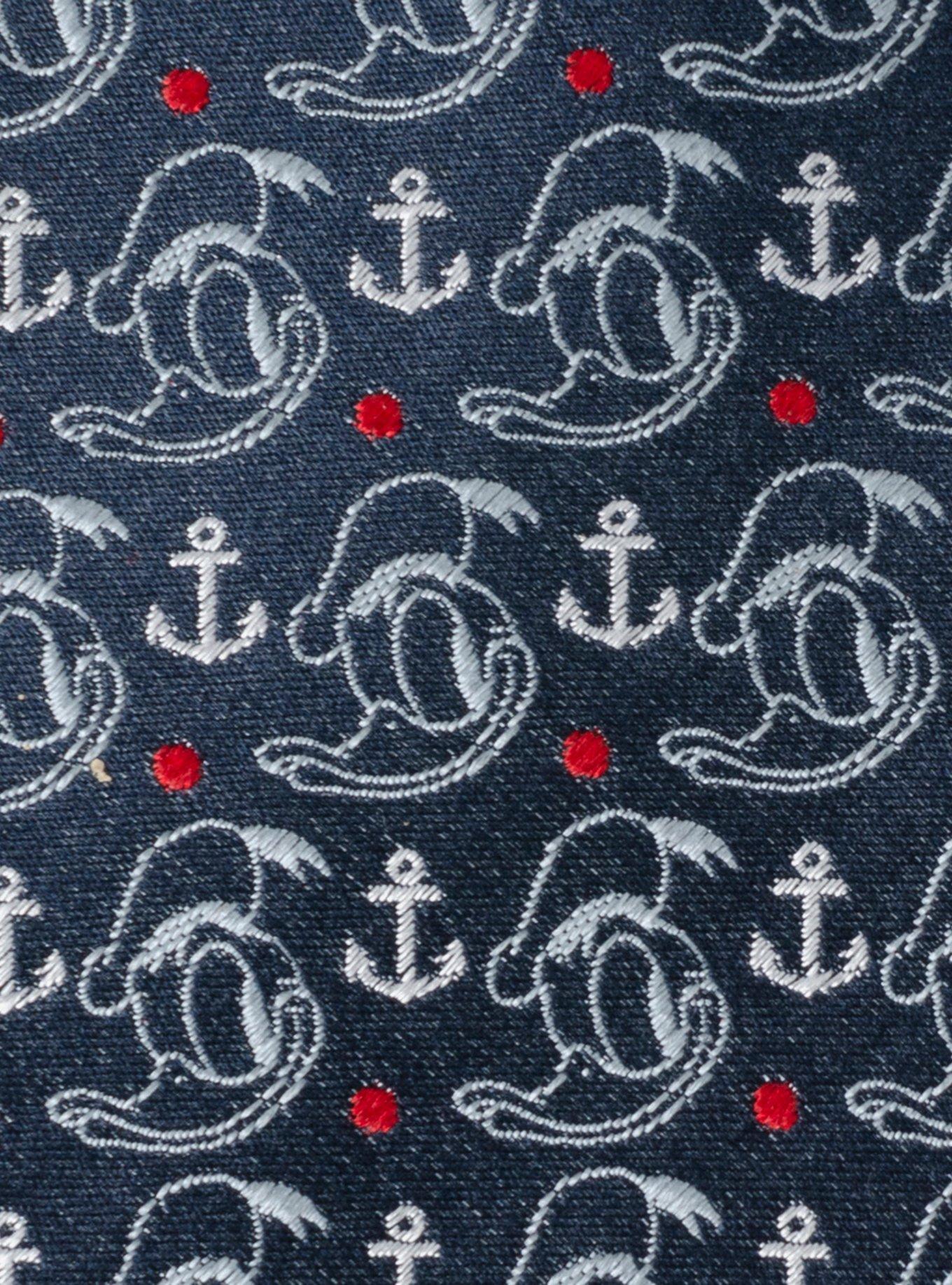 Disney Donald Duck Anchor Navy Blue Men's Tie, , alternate