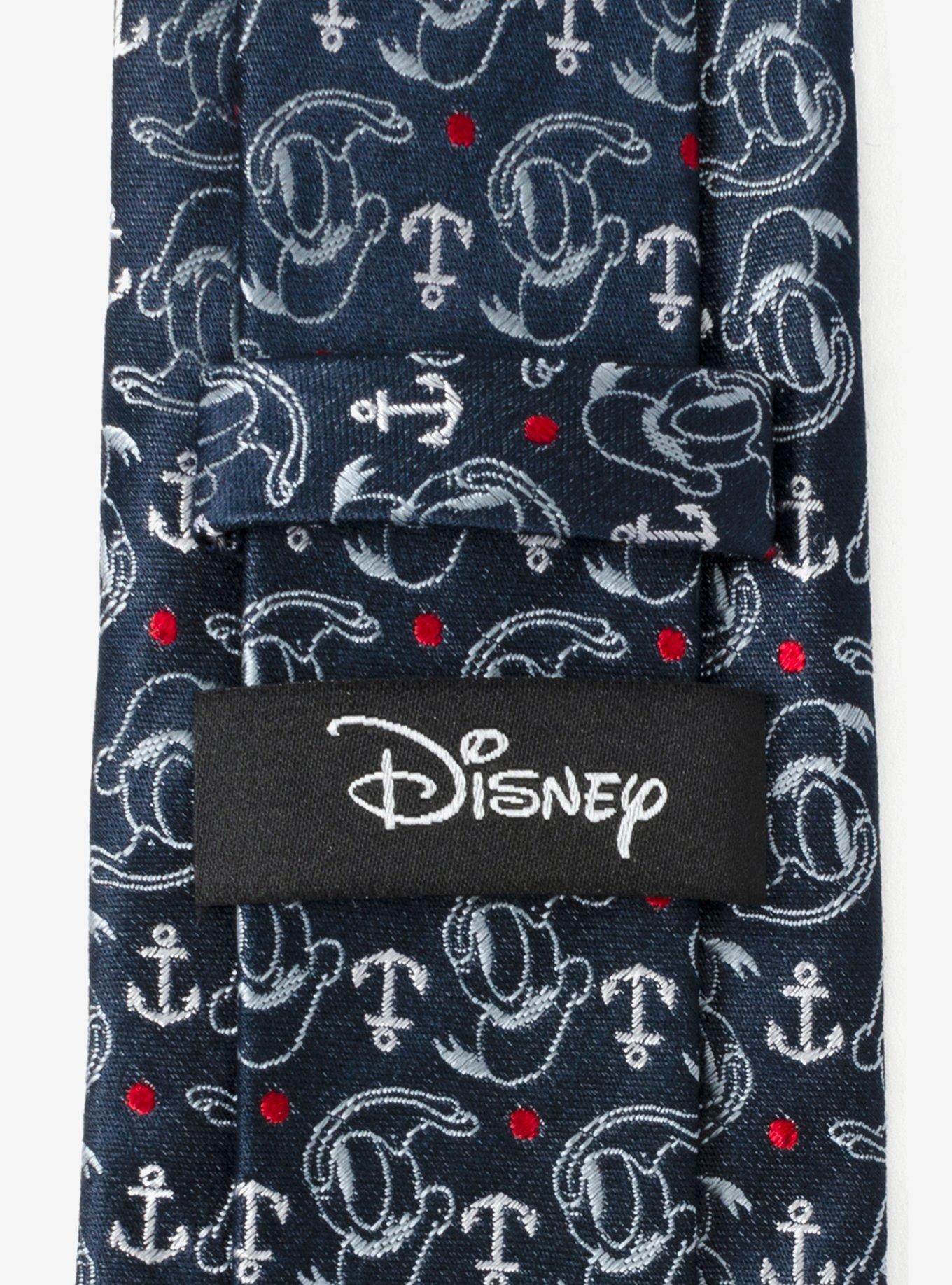Disney Donald Duck Anchor Navy Blue Men's Tie, , alternate