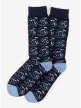Disney Donald Duck Patterned Blue Men's Socks, , alternate