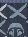 Star Wars The Mandalorian Helmet Navy Men's Socks, , alternate