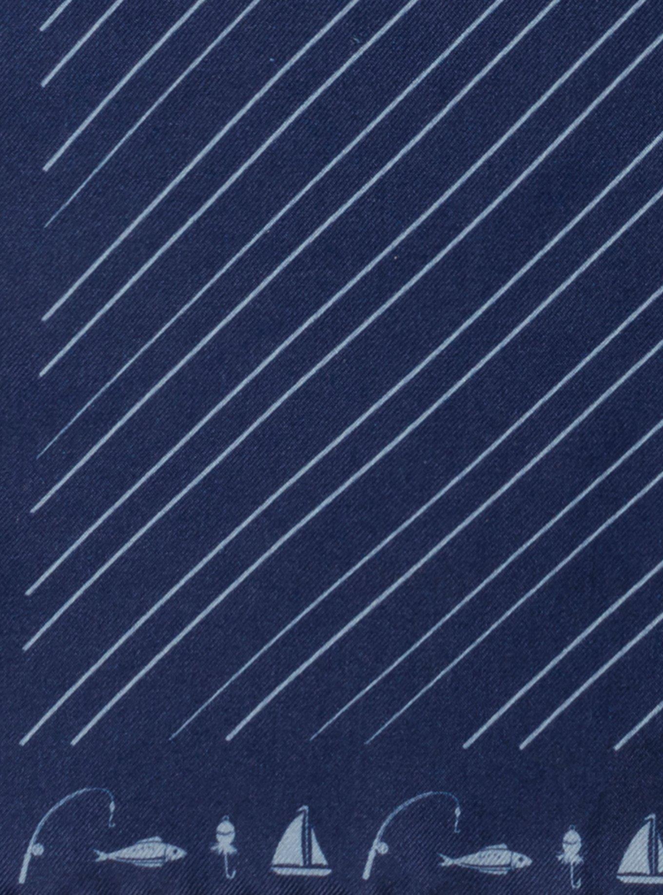 Nautical Blue Pocket Square, , alternate