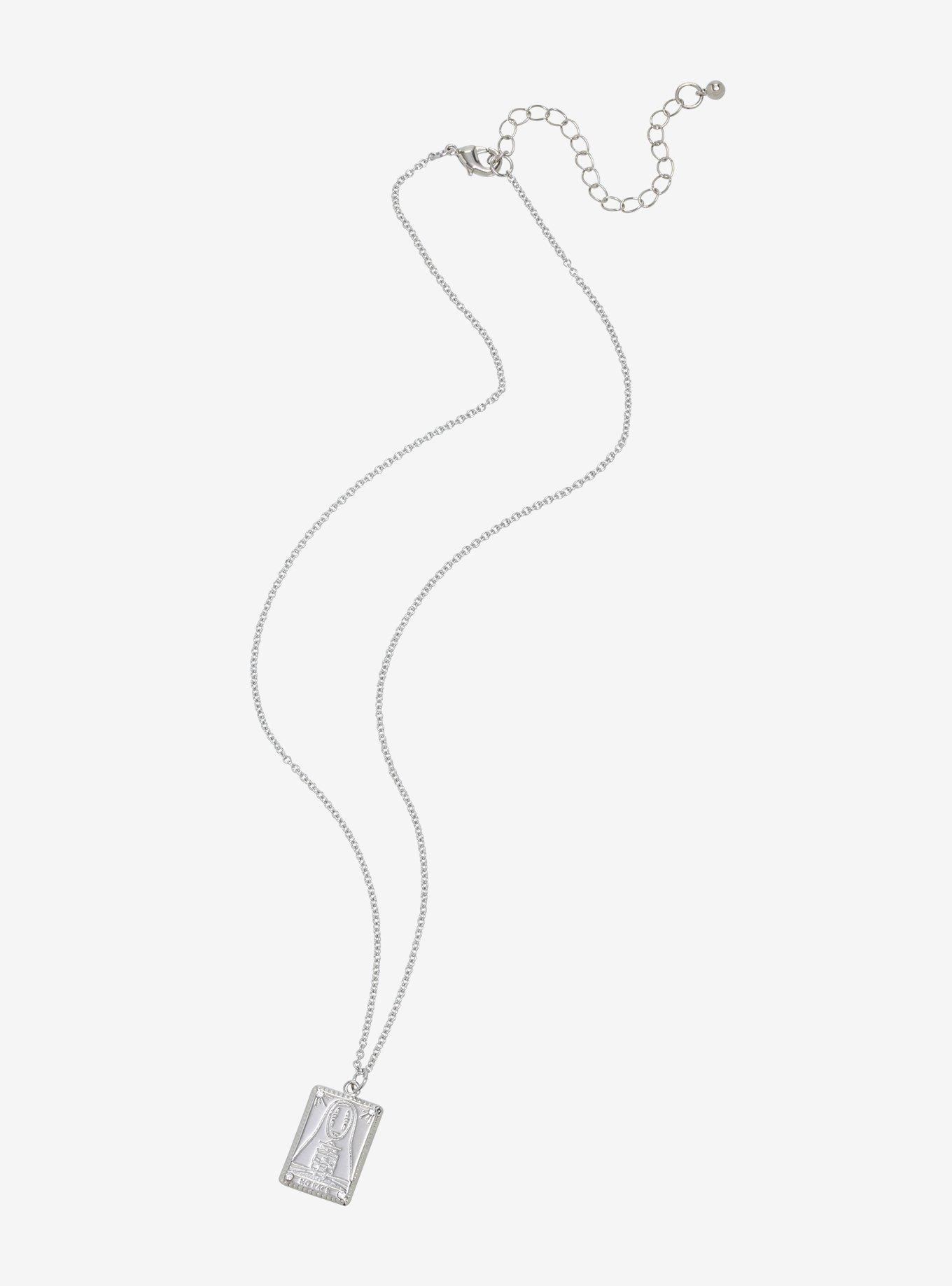 Studio Ghibli Spirited Away No-Face Tarot Card Necklace - BoxLunch Exclusive , , alternate