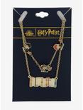 Harry Potter Broomsticks & Books Layered Necklace - BoxLunch Exclusive, , alternate