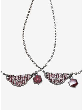 Stranger Things Hellfire Club Nameplate Best Friend Necklace Set, , hi-res