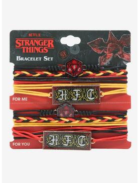 Stranger Things Hellfire Club Best Friend Cord Bracelet Set, , hi-res