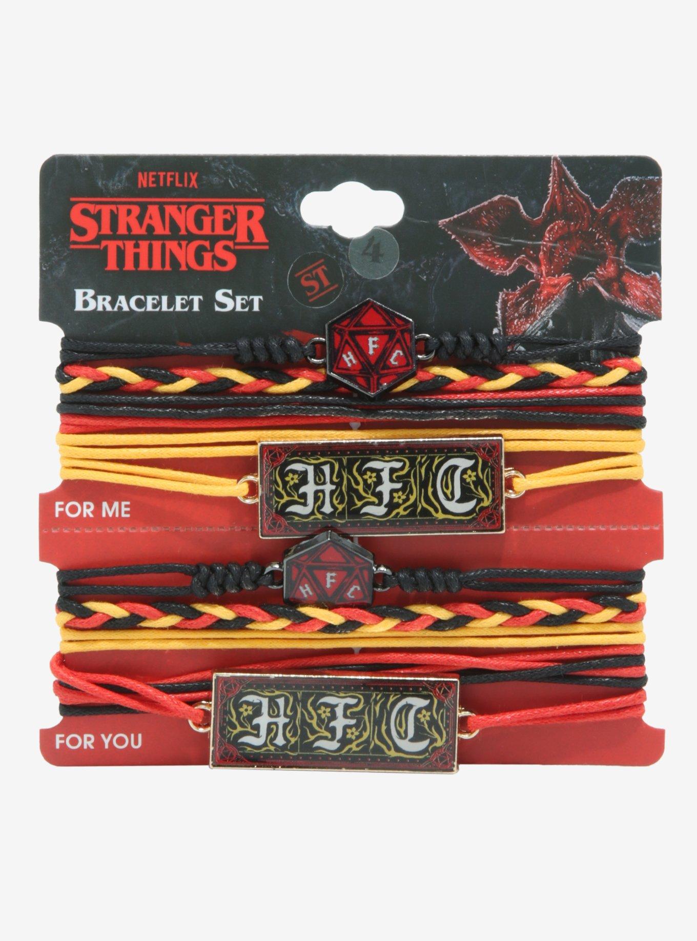 Stranger Things Hellfire Club Best Friend Cord Bracelet Set, , alternate