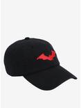 DC Comics The Batman Red Bat Logo Black Cap, , alternate