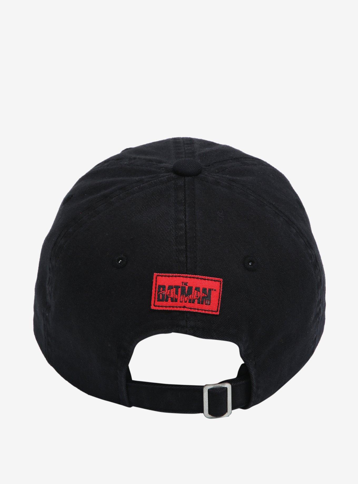 DC Comics The Batman Red Bat Logo Black Cap, , alternate