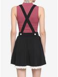 Black & White Lace Suspender Skirt, BLACK, alternate