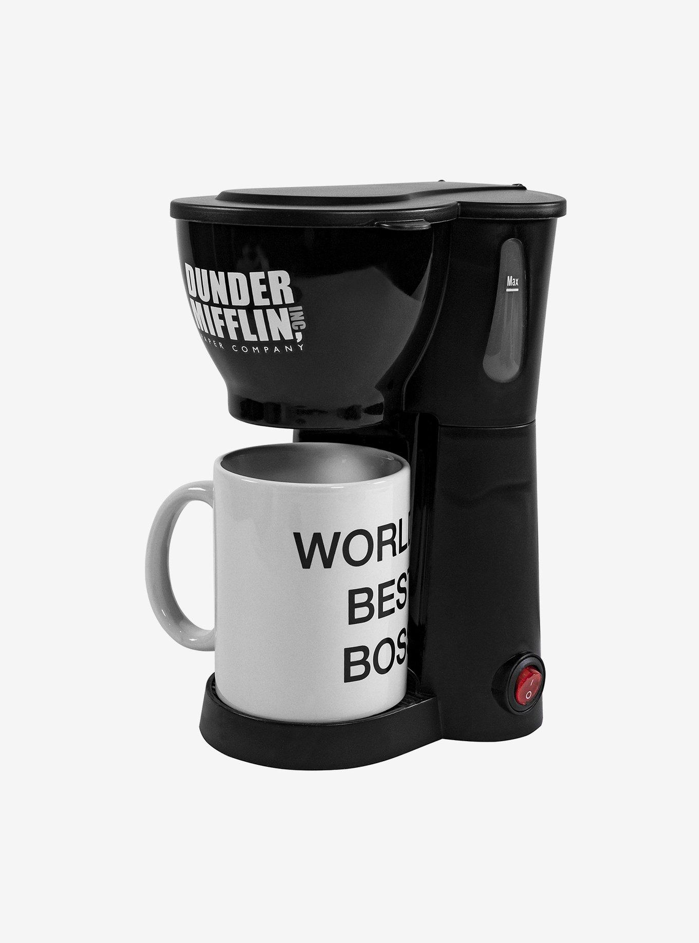 The Office Single Cup Coffee Maker with World's Best Boss Mug, , alternate