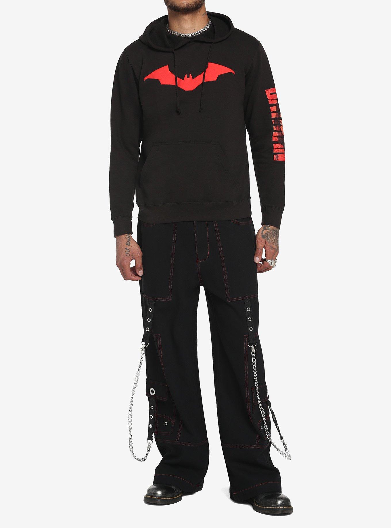 DC Comics The Batman Batarang Hoodie, BLACK, alternate