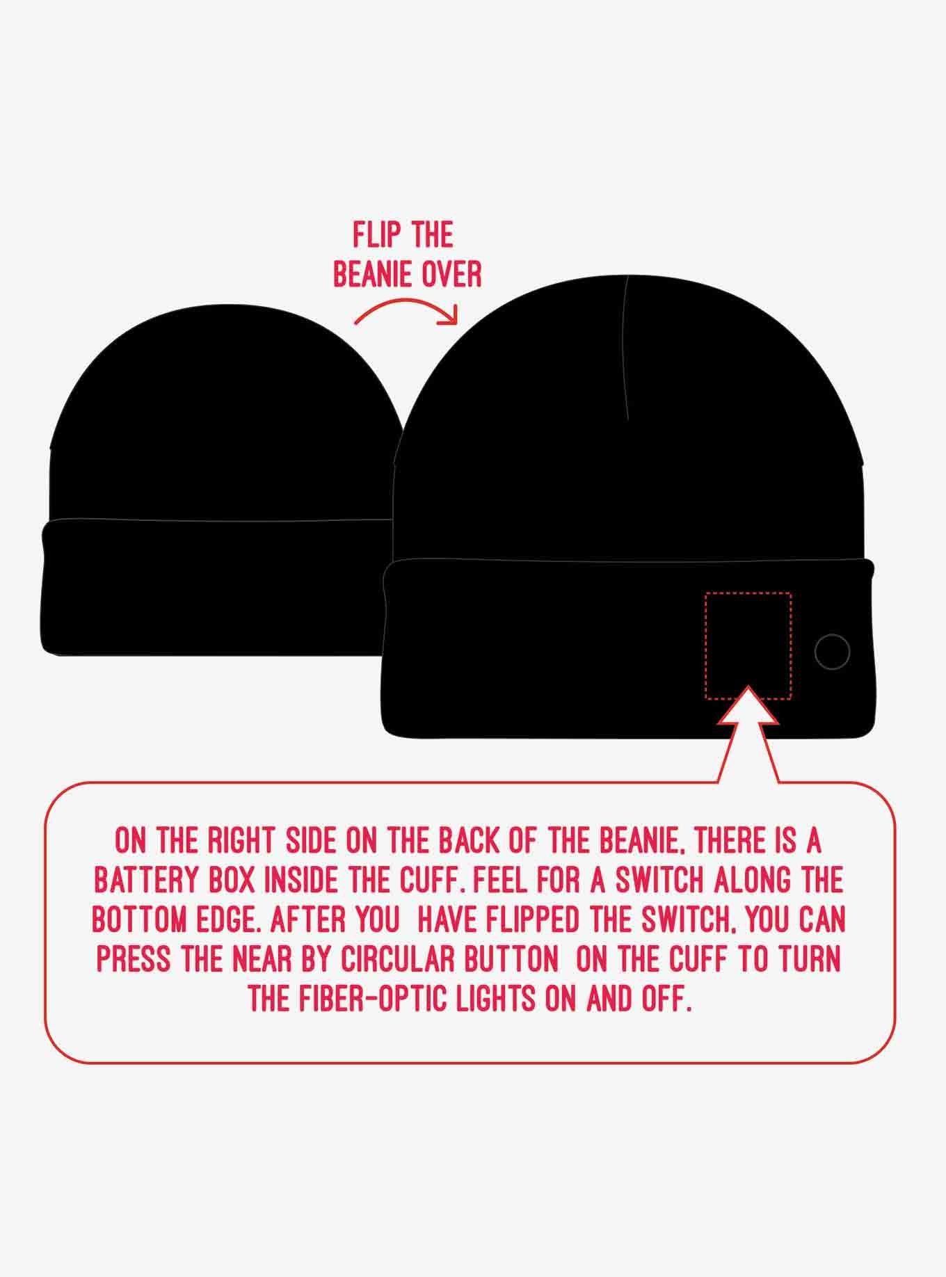 AC/DC Logo Light-Up Beanie, , alternate