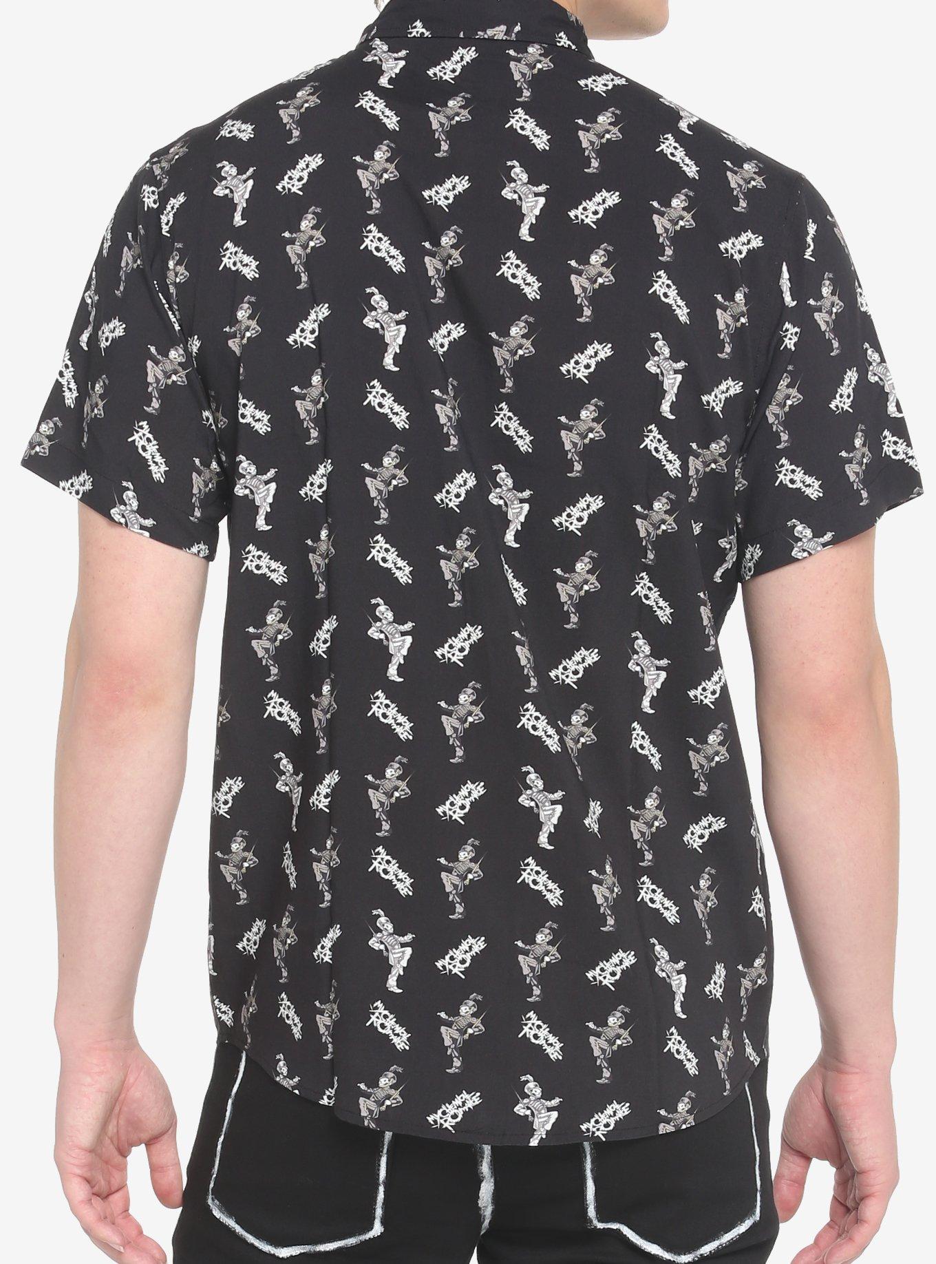 My Chemical Romance Black Parade Woven Button-Up, MULTI, alternate
