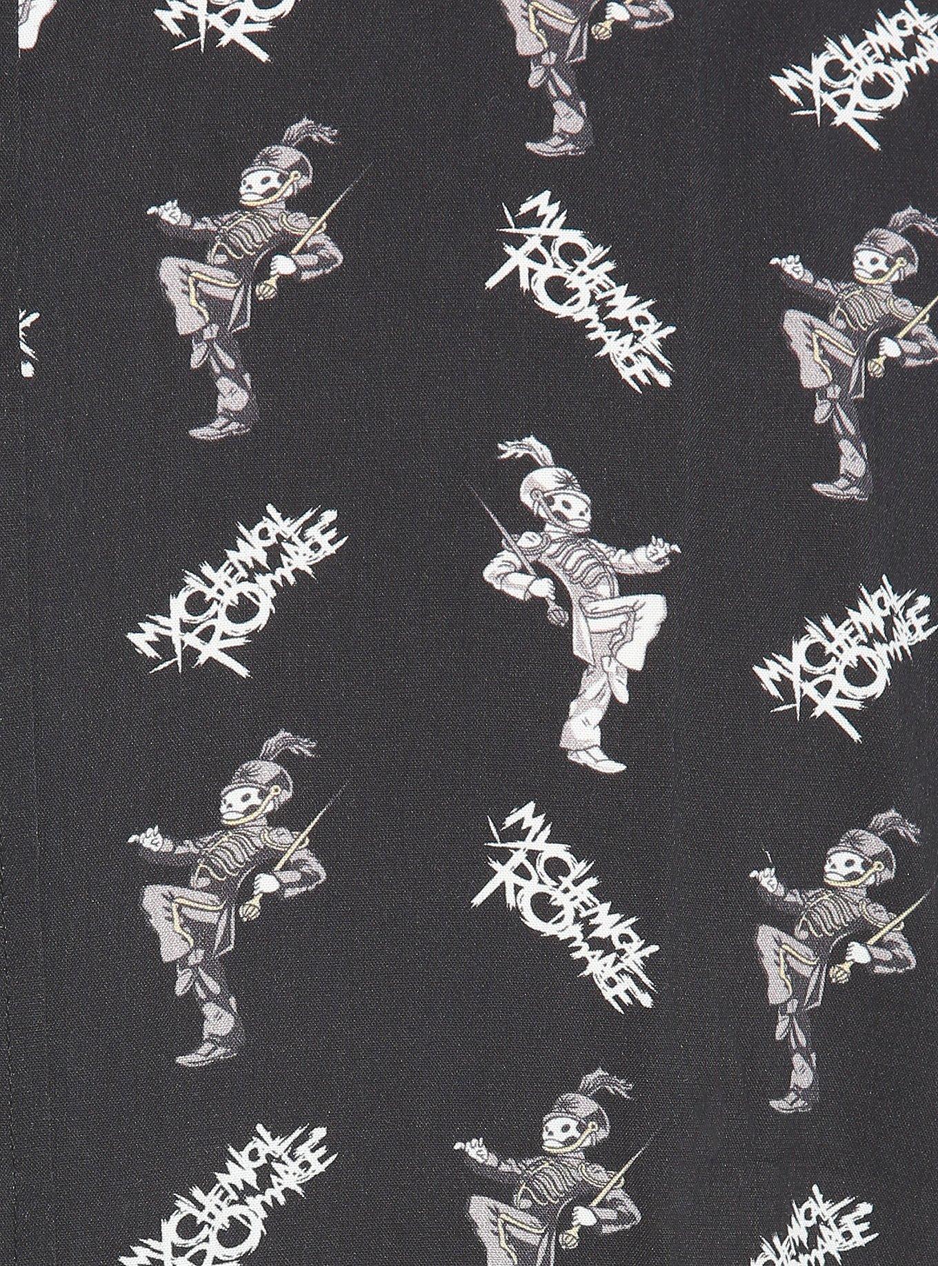 My Chemical Romance Black Parade Woven Button-Up, MULTI, alternate