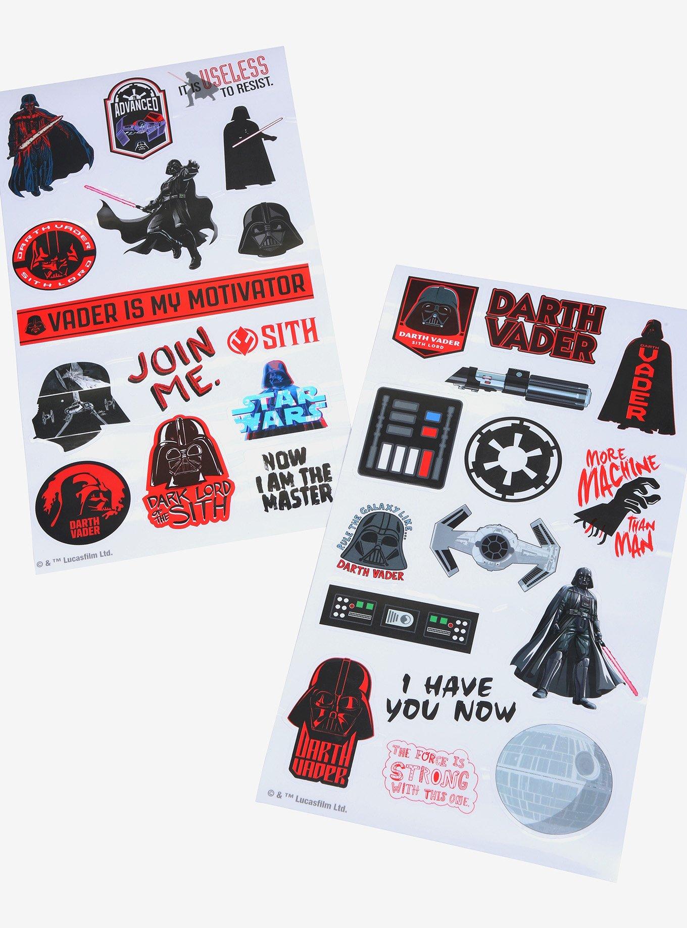 Star Wars Darth Vader Sticker Water Bottle Set, , alternate