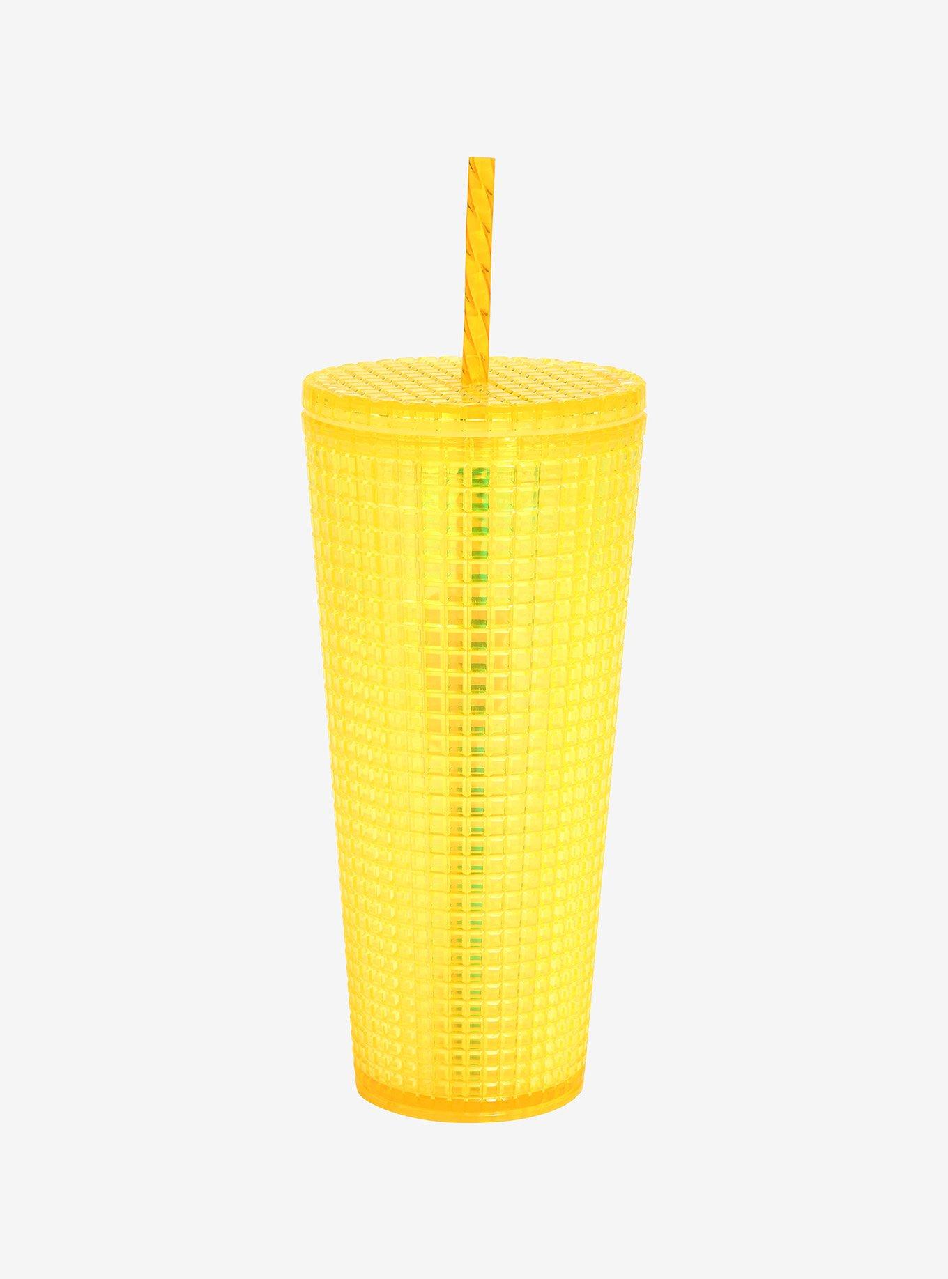 Harry Potter Hufflepuff Yellow Textured Acrylic Travel Cup, , alternate