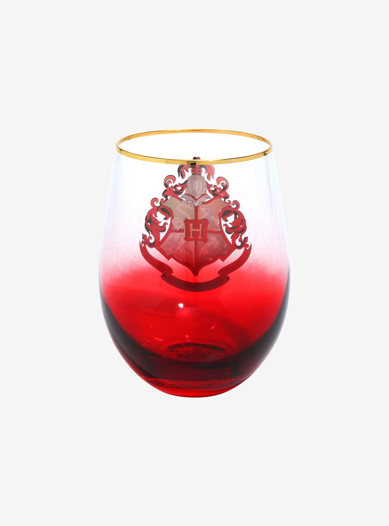 Harry Potter Hogwarts Crest Stemless Glass, , alternate