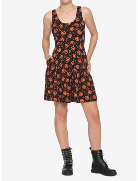 Black & Orange Pumpkin Dress, , hi-res