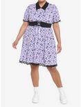Kuromi Crystal Ball Lolita Lace Dress Plus Size, BLACK  PURPLE, alternate