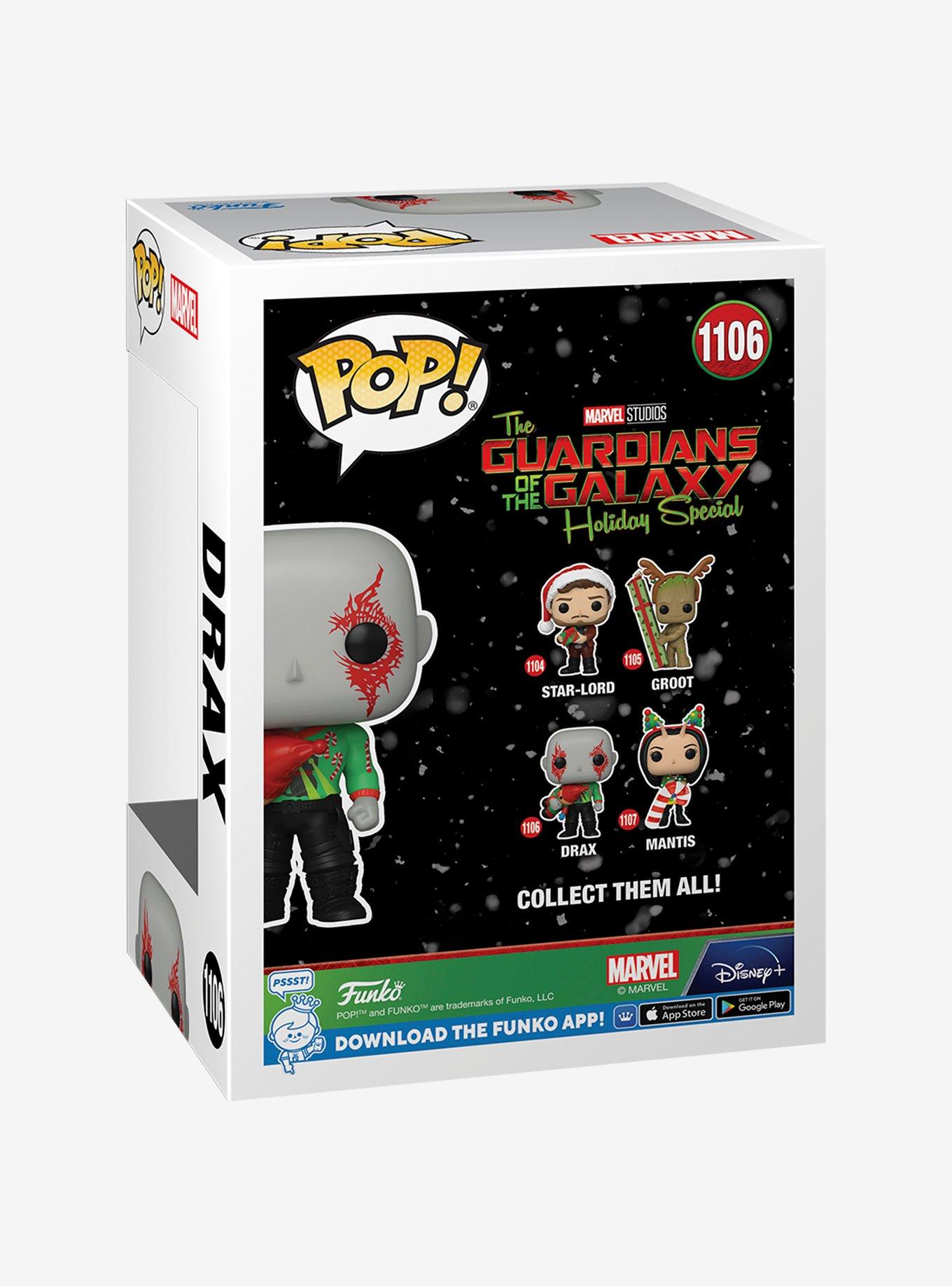 Funko Marvel The Guardians Of The Galaxy Holiday Special Pop! Drax Vinyl Bobble-Head, , alternate