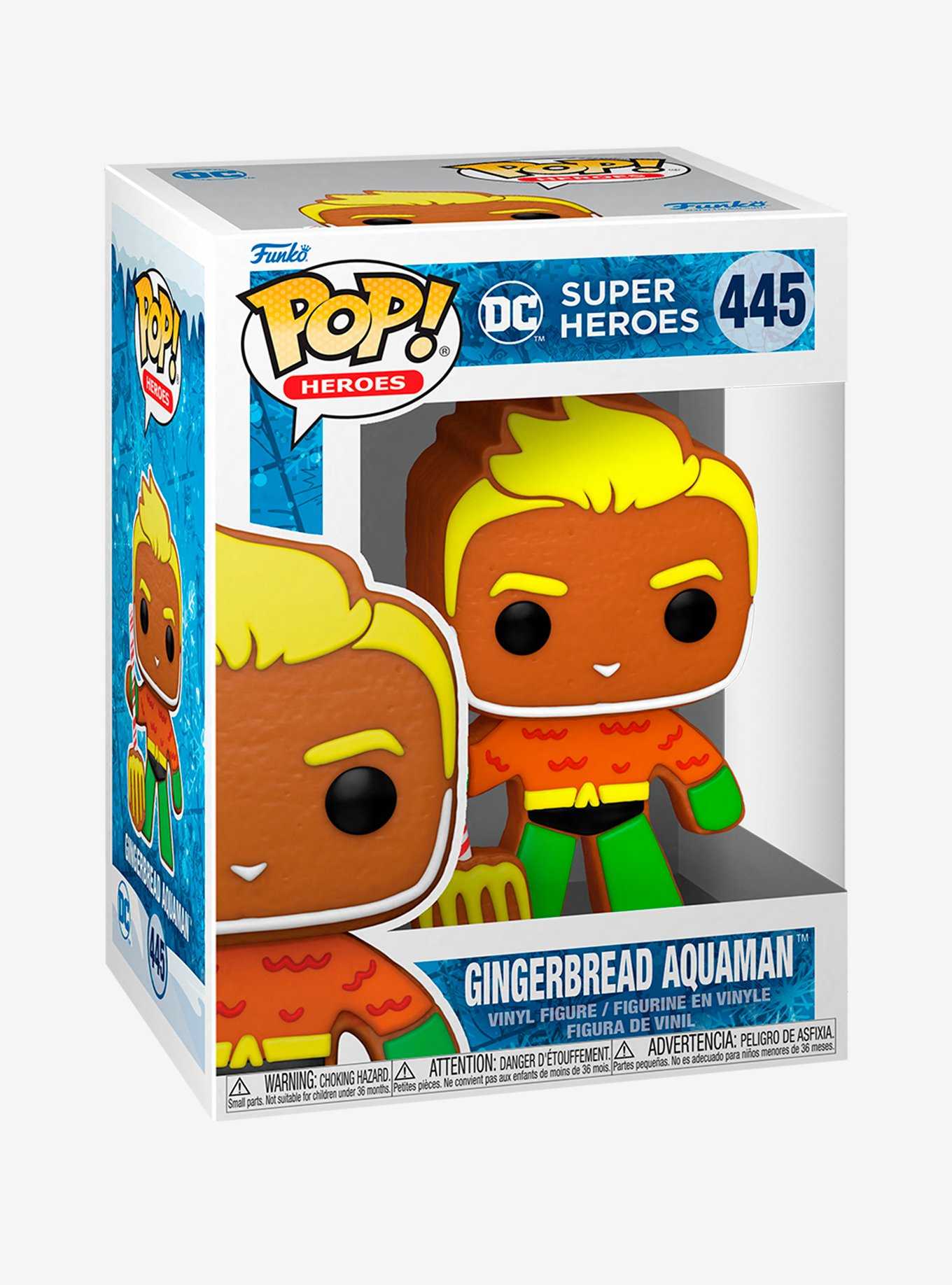 Funko DC Super Heroes Pop! Heroes Gingerbread Aquaman Vinyl Figure, , hi-res