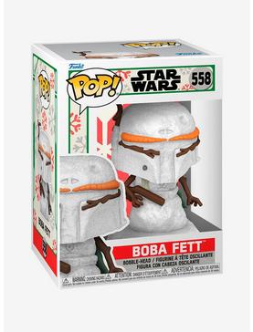 Funko Star Wars: Holiday Pop! Snowman Boba Fett Vinyl Bobble-Head, , hi-res