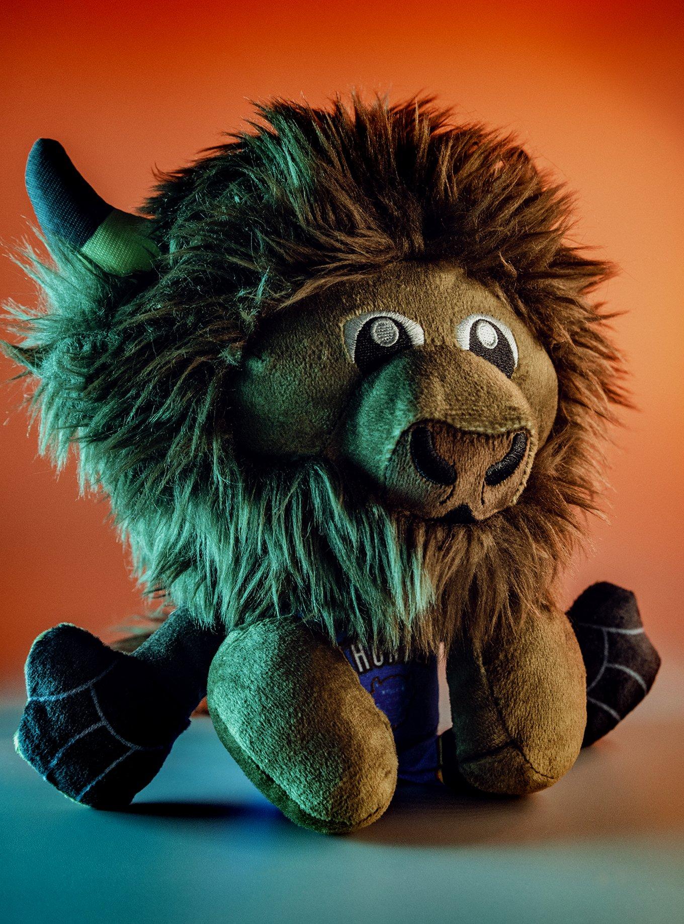 NBA Oklahoma City Thunder Rumble Mascot Bleacher Creatures Kuricha Sitting Plushees, , alternate