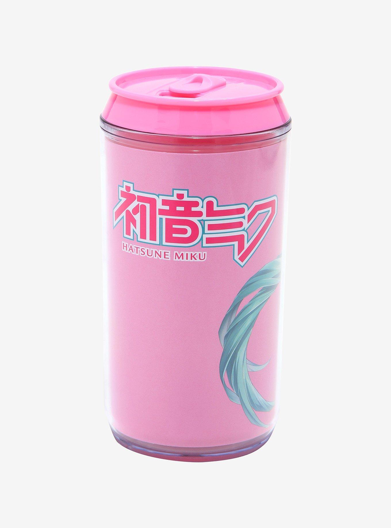 Hatsune Miku Pink Soda Can Water Bottle, , alternate