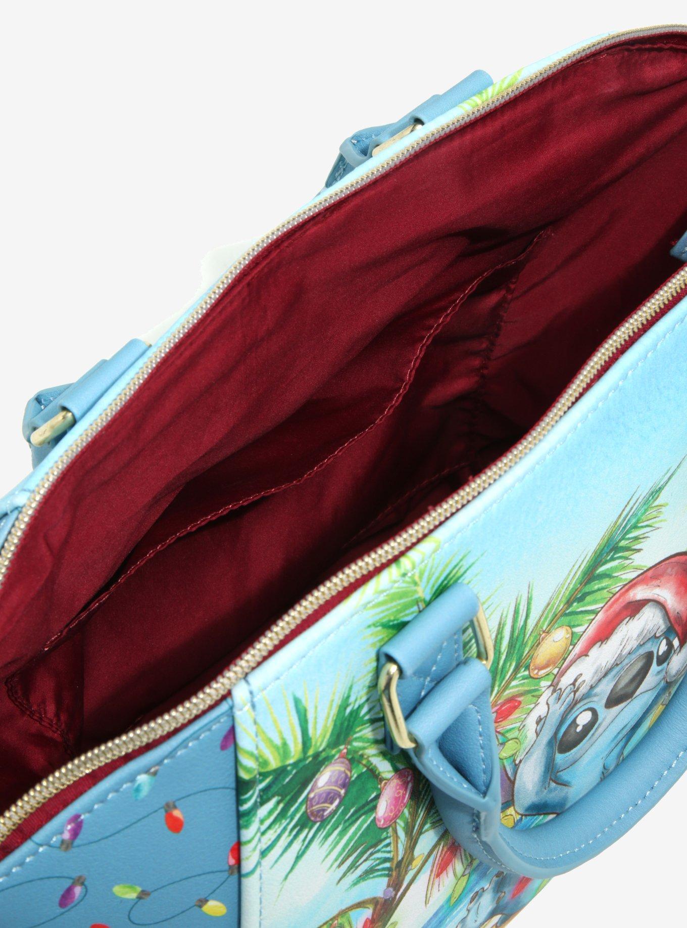 Loungefly Disney Lilo & Stitch Island Holiday Satchel Bag, , alternate