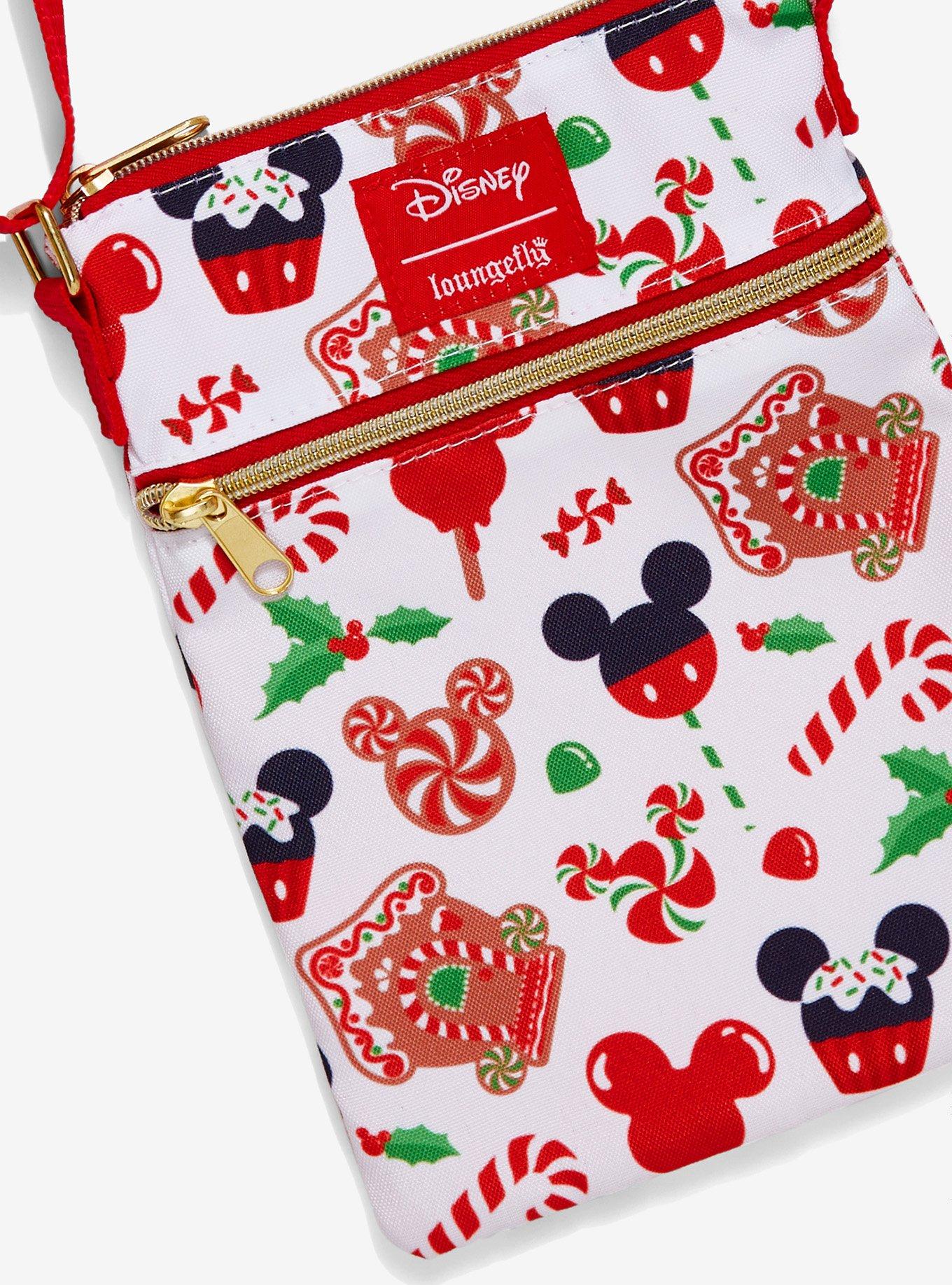 Loungefly Disney Mickey Mouse Holiday Treats Passport Crossbody Bag, , alternate