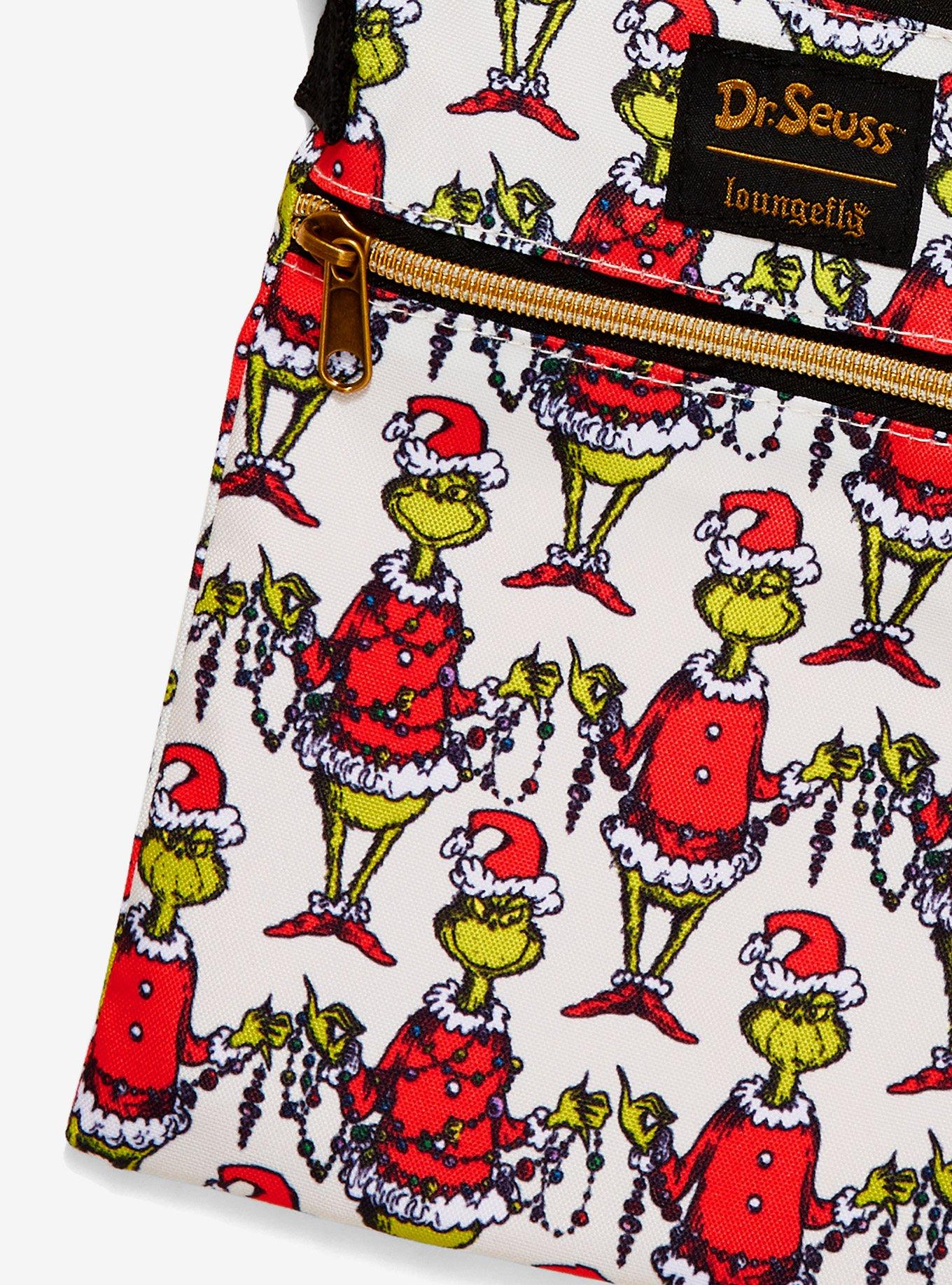 Loungefly How The Grinch Stole Christmas! Grinch Garland Passport Crossbody Bag, , alternate