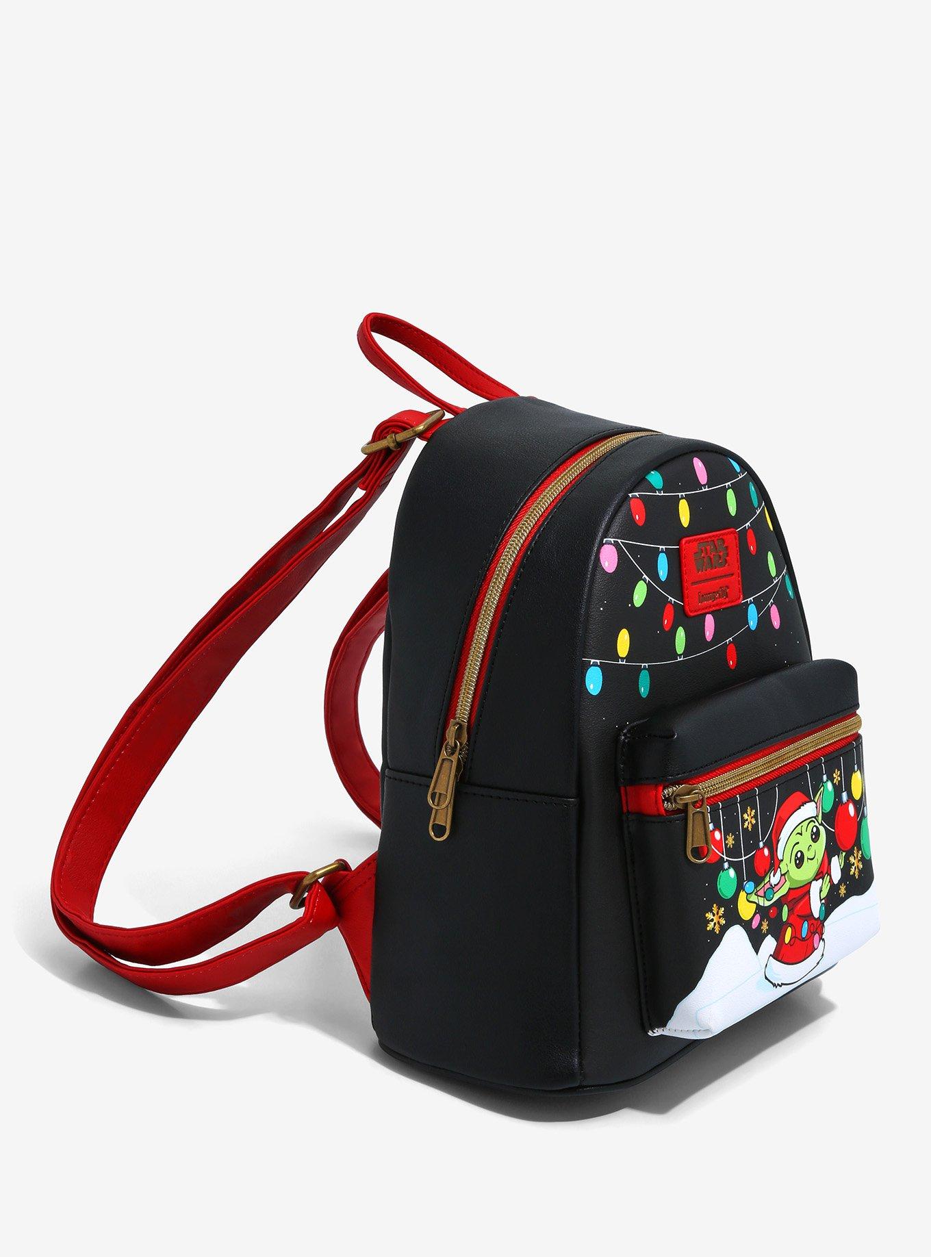 Loungefly Star Wars The Mandalorian Holiday Grogu Mini Backpack, , alternate