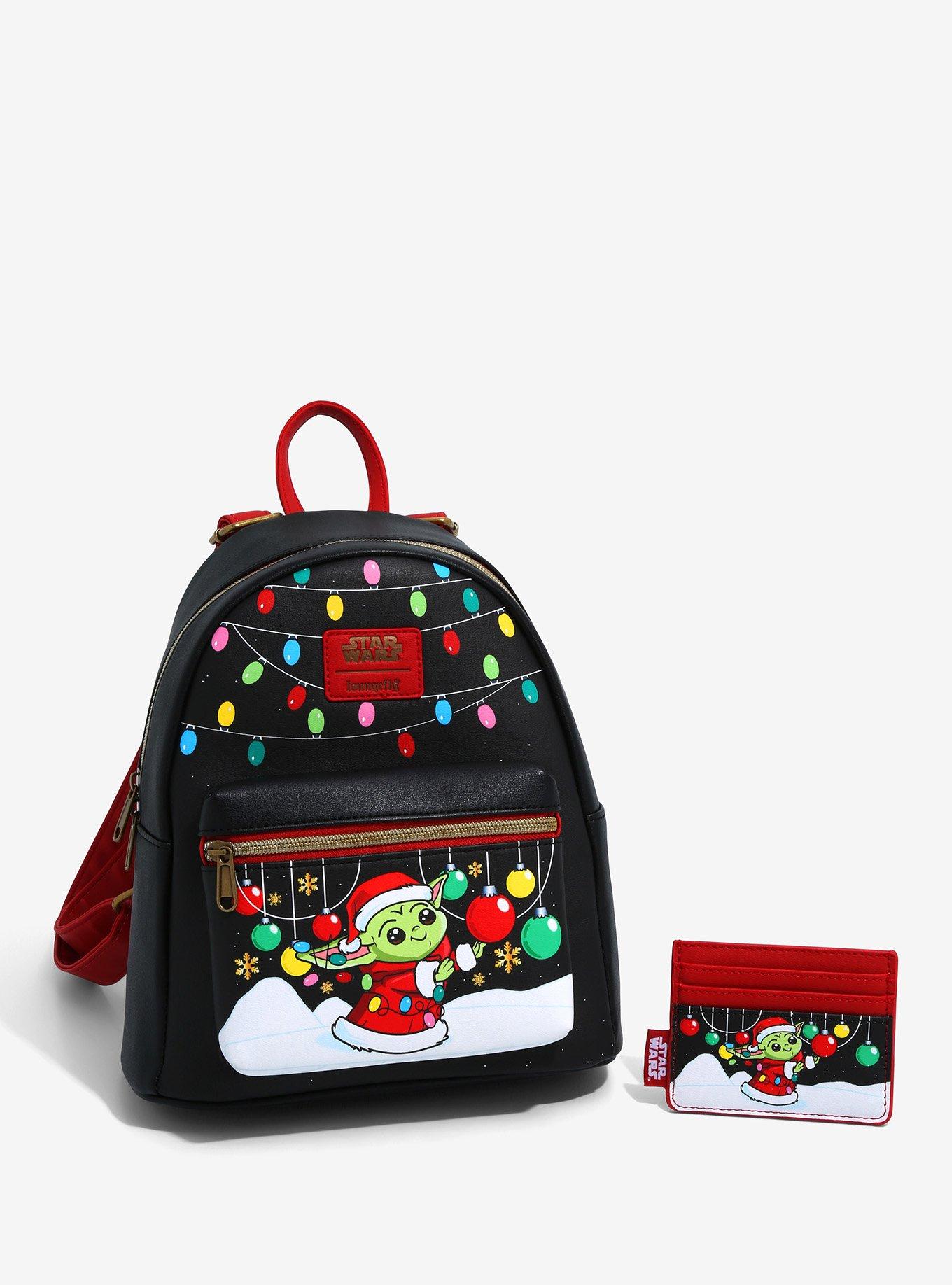 Loungefly Star Wars The Mandalorian Holiday Grogu Mini Backpack, , alternate