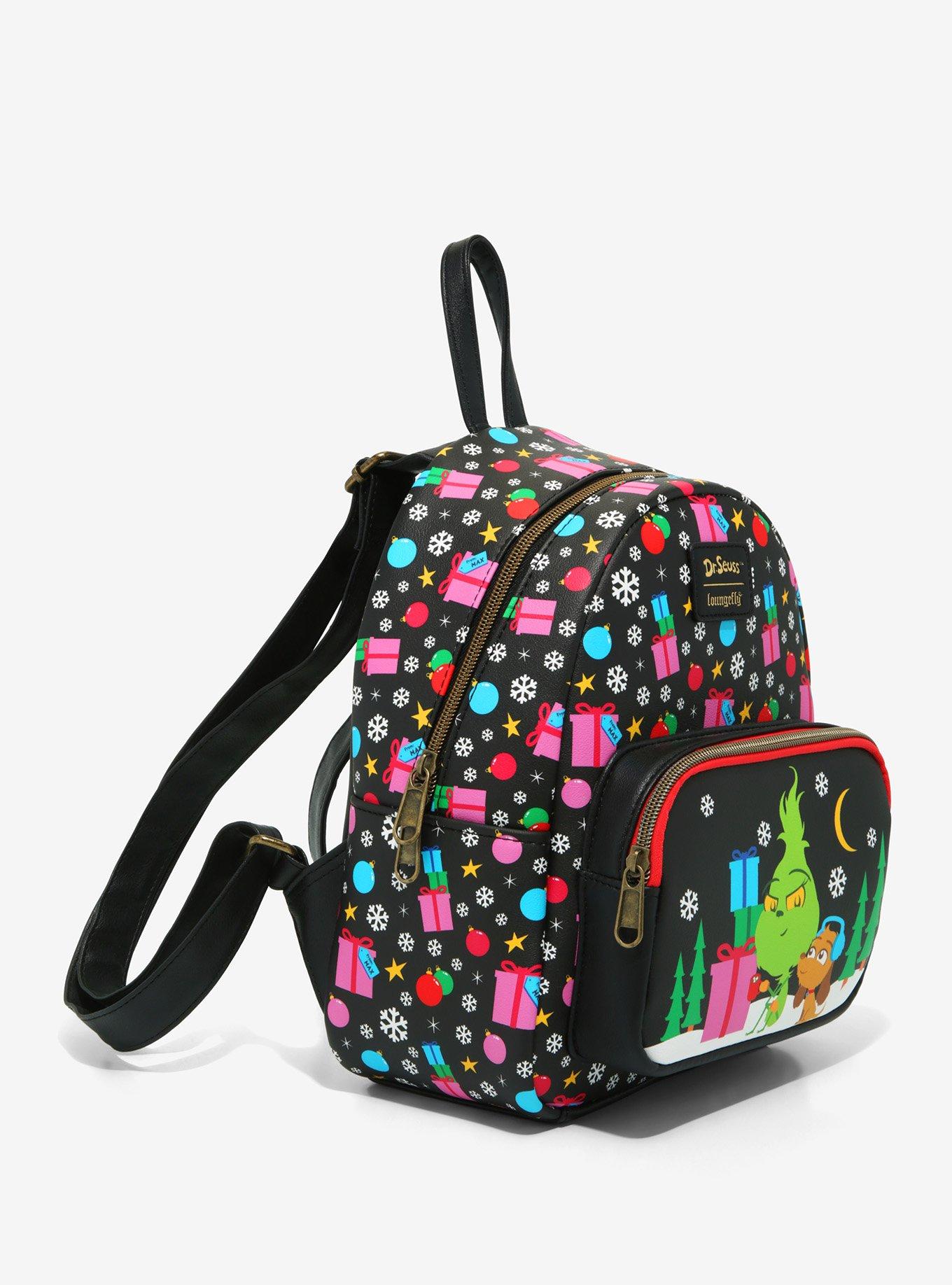 Loungefly How The Grinch Stole Christmas! Chibi Duo Mini Backpack, , alternate