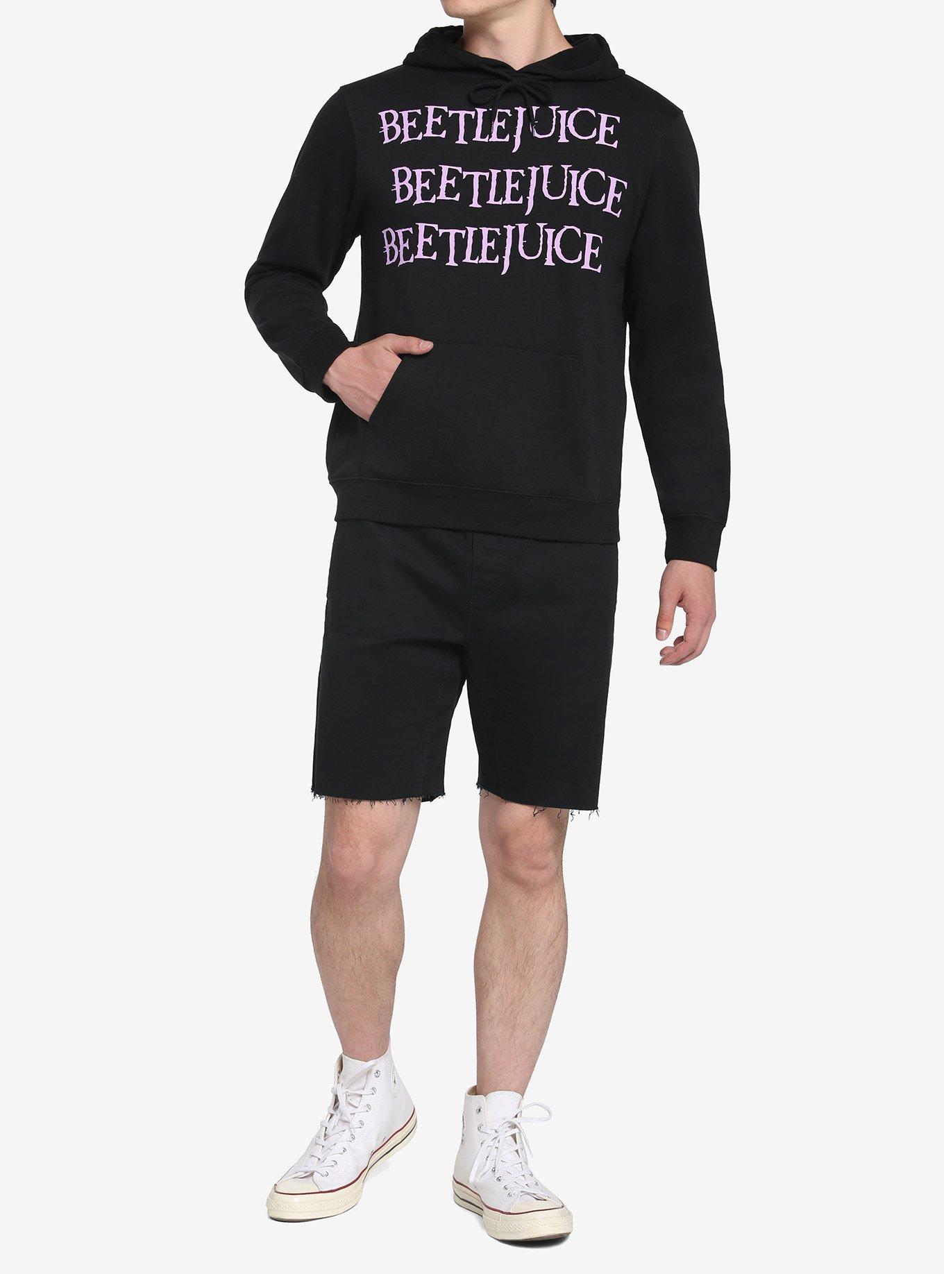 Beetlejuice Cartoon Hoodie, BLACK, alternate