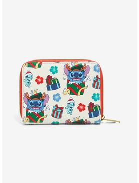Loungefly Disney Lilo & Stitch Holiday Mini Zipper Wallet, , hi-res