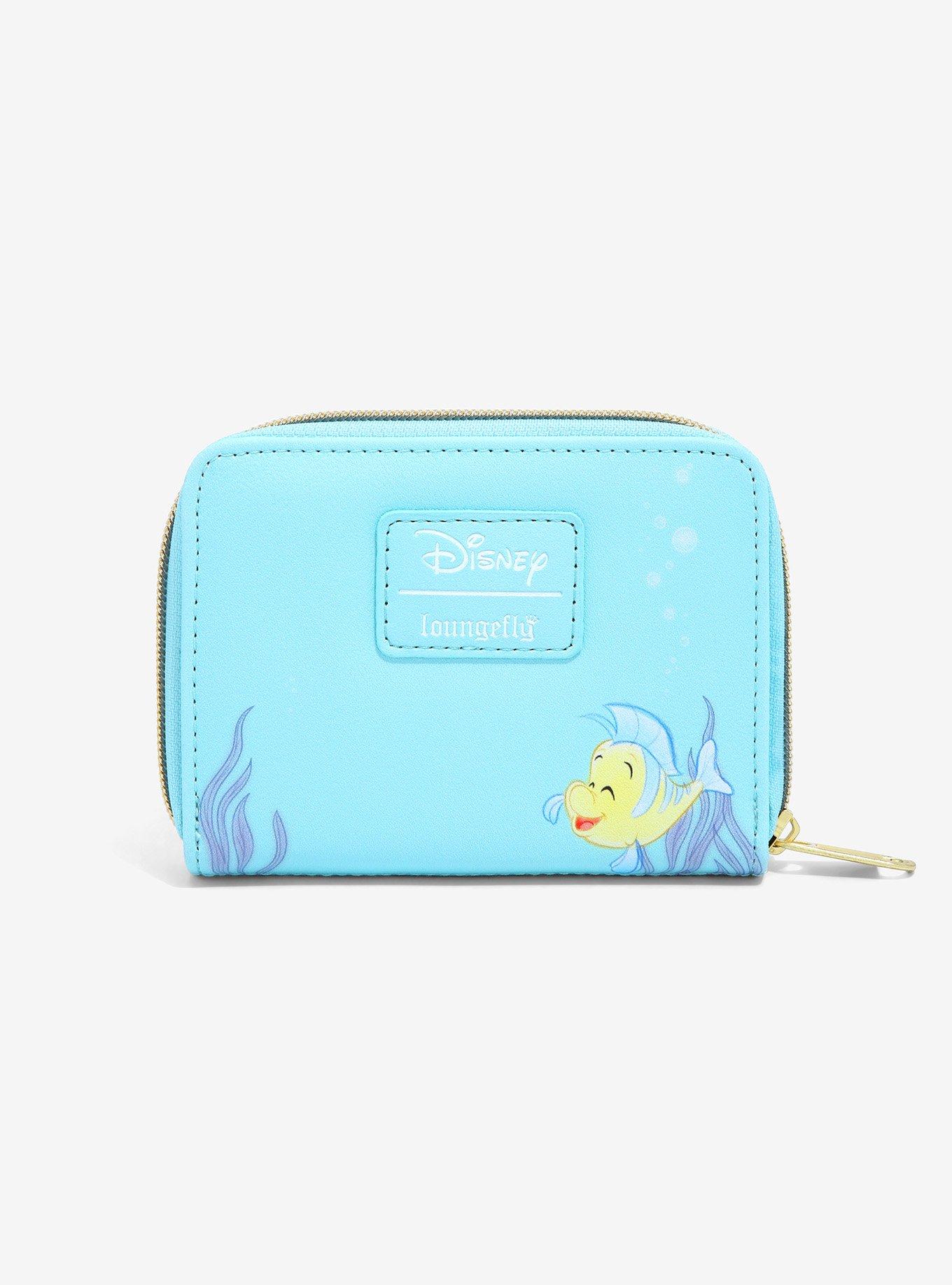 Loungefly Disney The Little Mermaid Giggles Mini Zipper Wallet, , alternate