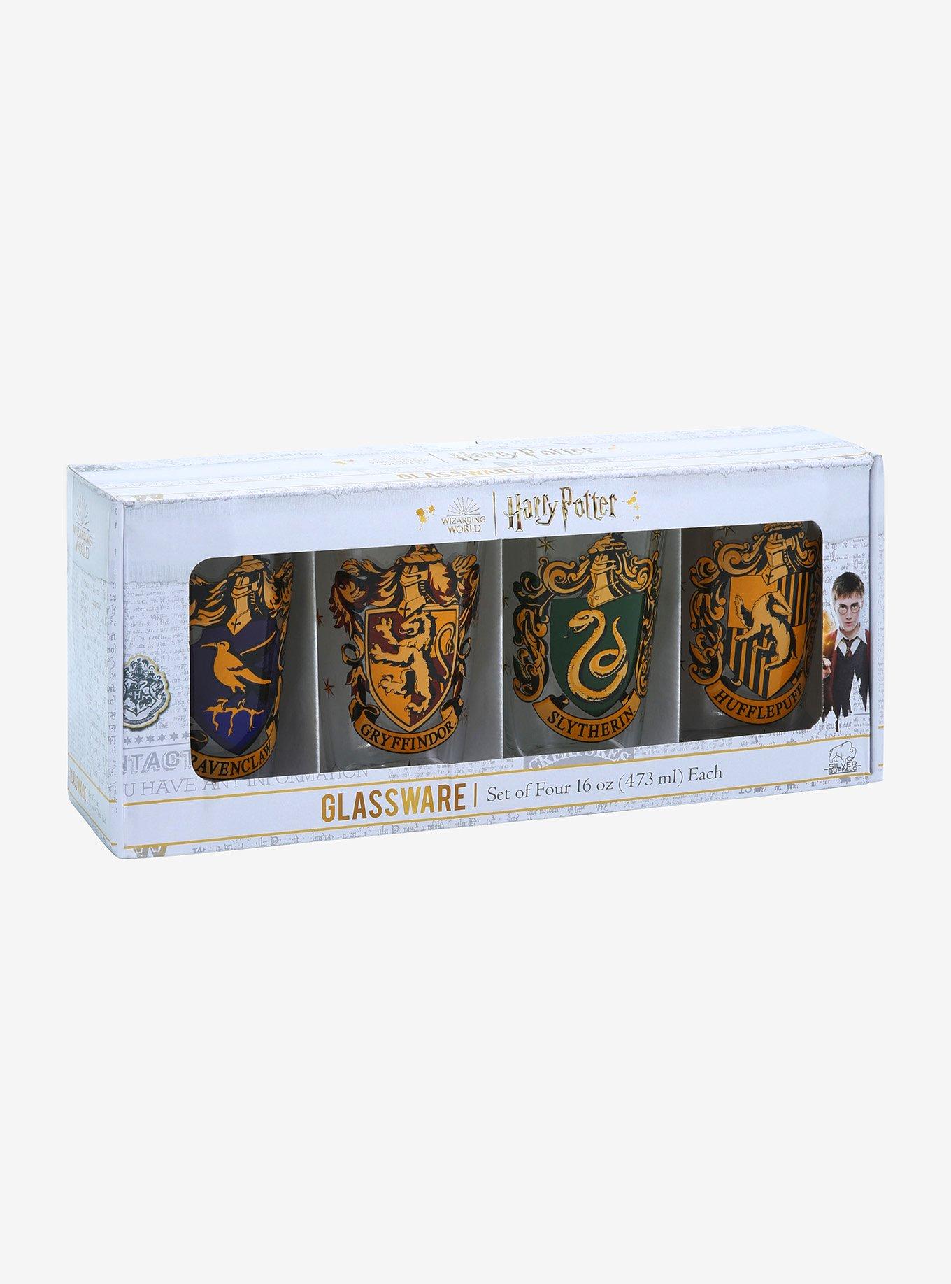 Harry Potter Hogwarts House Crest Pint Glass Set , , alternate
