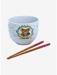 Harry Potter Hogwarts Holiday Wreath Ramen Bowl with Chopsticks , , alternate