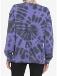 Scream Ghost Face Panel Purple Tie-Dye Girls Sweatshirt, MULTI, alternate
