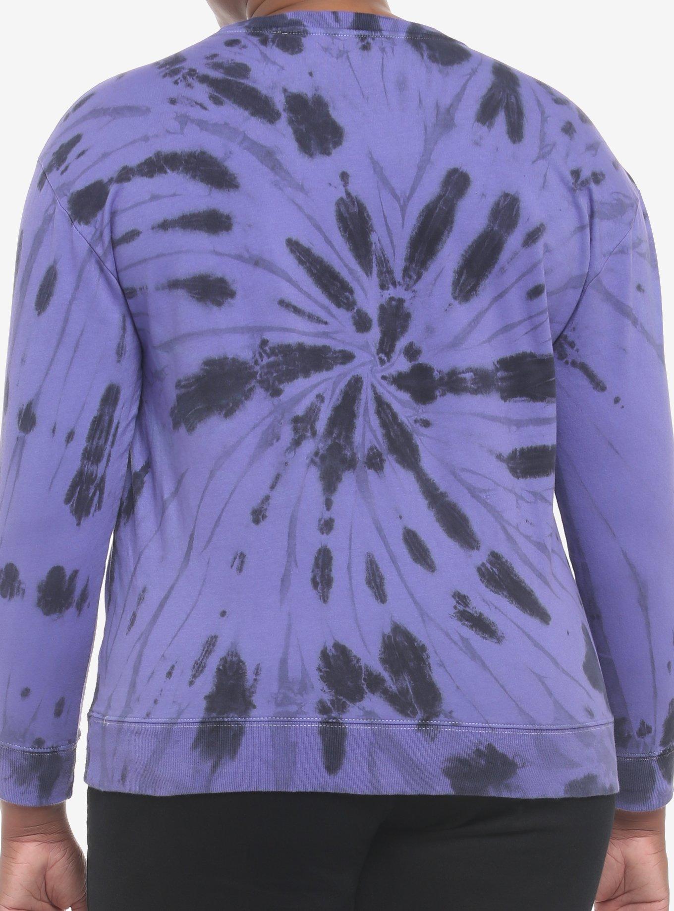 Ghost Face Tie-Dye Girls Sweatshirt Plus Size, MULTI, alternate
